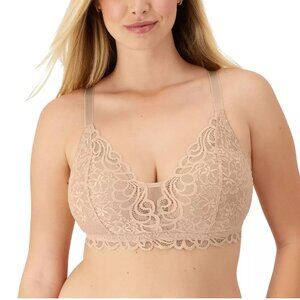 Bali Comfort Womens Tan 2XL Lace Bra Adjustable Straps, Lined Flex Fit NWT! NEW!